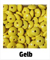 Holzlinsen 14mm gelb